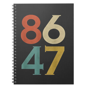 Caderno Espiral 86 47 Bomba de retro Legal Anti-Trump