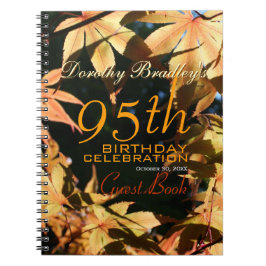 Caderno Espiral 95.º Aniversário Celebração Personalizada Livro de