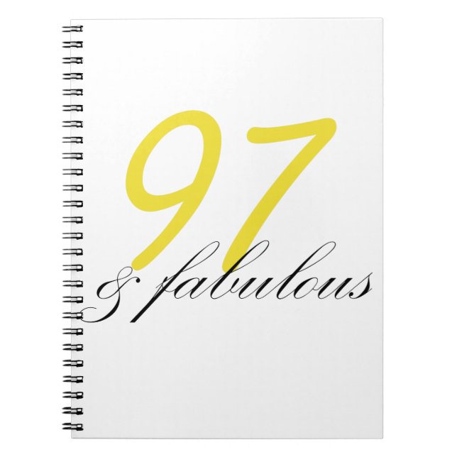 Caderno Espiral 97 e fabuloso (Frente)