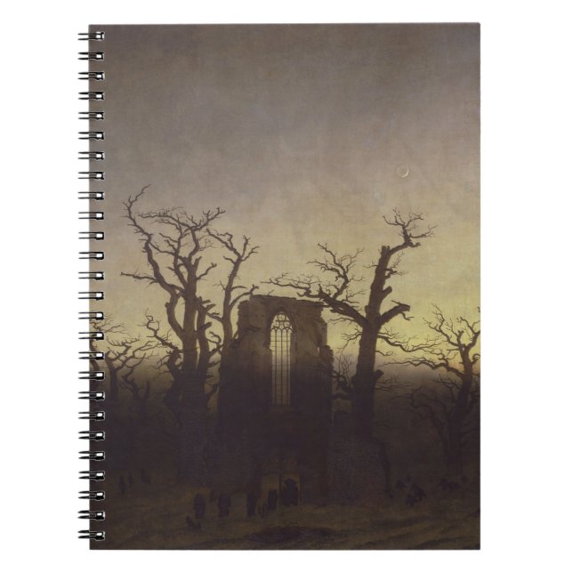 Caderno Espiral A Abadia No Oakwood De Caspar David Friedrich (Frente)