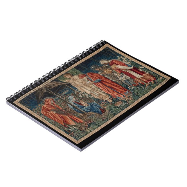 Caderno Espiral A Adoração do Magi (por Edward Burne-Jones) (Left Side)