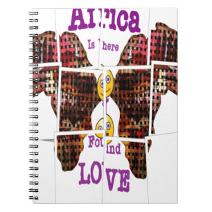 Caderno Espiral A África é onde encontrei o Amor