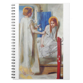 Caderno Espiral A Anunciação por Dante Gabriel Rossetti