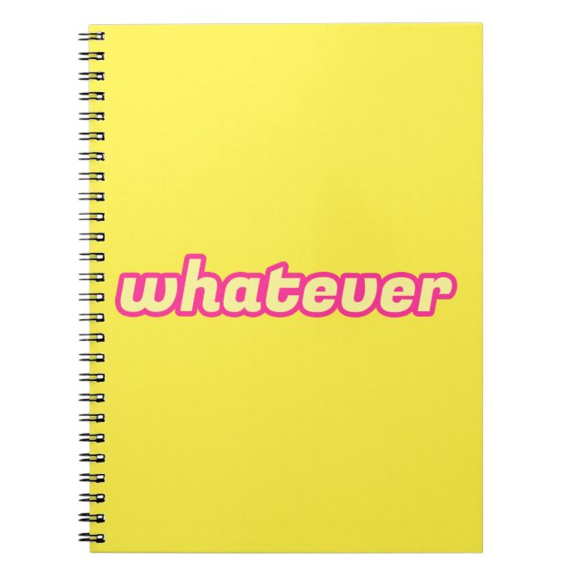 Caderno Espiral A Arte "O Que Quer" (Frente)