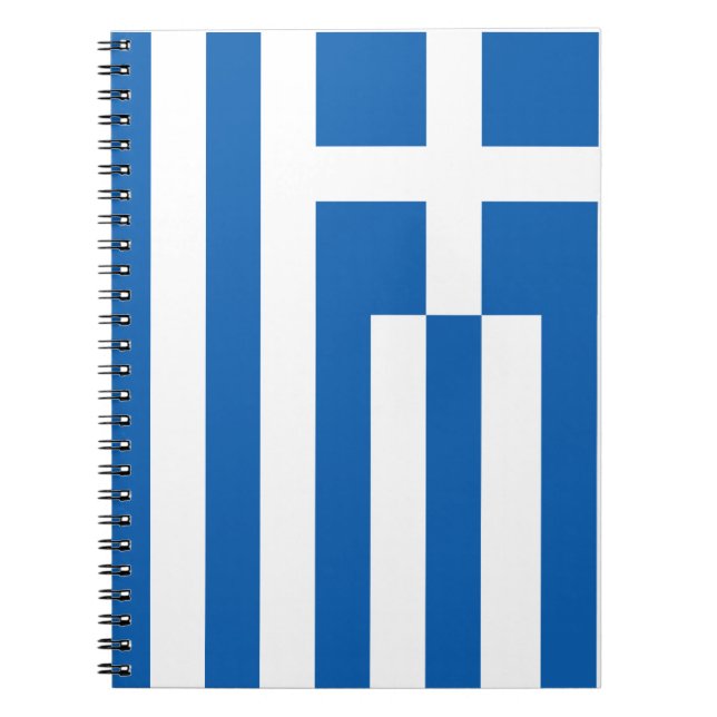 Caderno Espiral A bandeira da piscina (Frente)