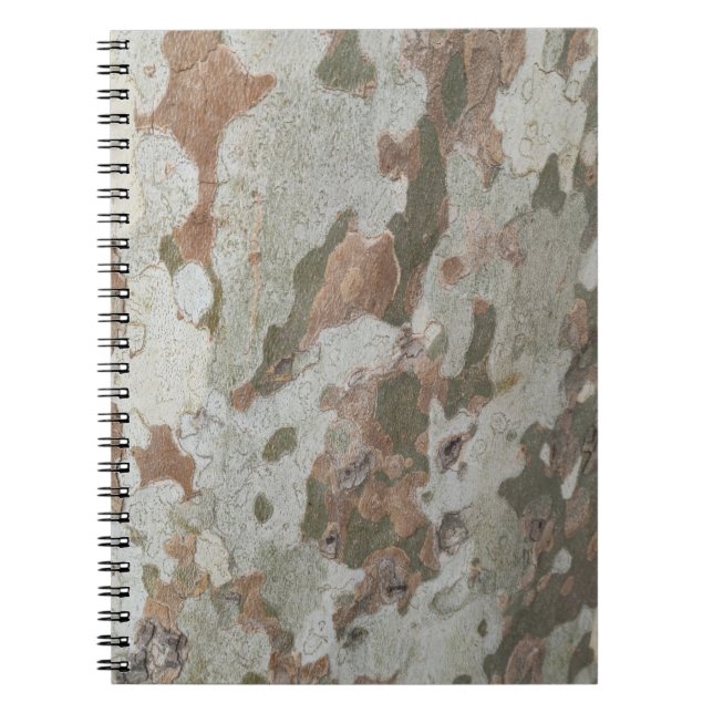 Caderno Espiral A camuflagem da árvore planificada parece um noteb (Frente)