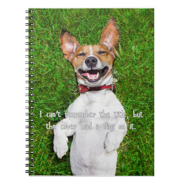 Caderno Espiral A Capa Tinha um Cachorro (Frente)