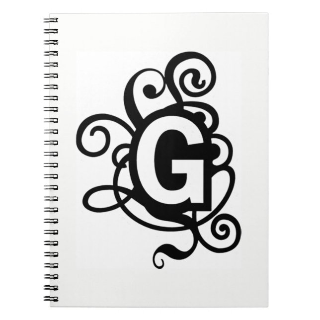 CADERNO ESPIRAL A CARTA   ***E*** NOTEBOOK MONOGRAMADO (Frente)