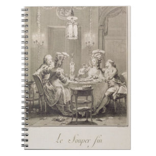 Caderno Espiral A ceia fina, 1781, gravado por I.S. Helman (17
