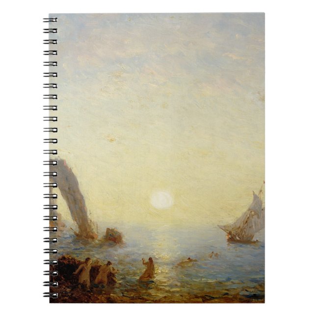 Caderno Espiral A chamada das sirenes (óleo em canvas) (Frente)