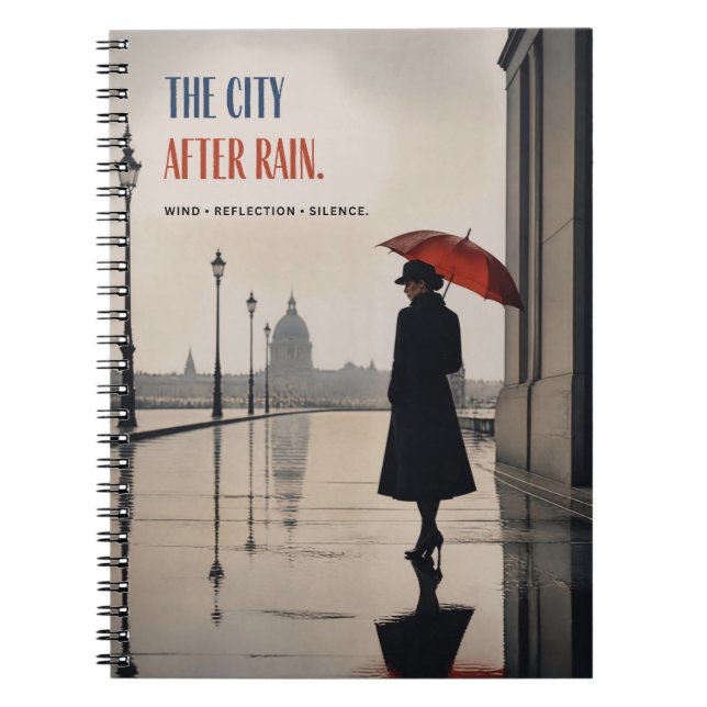 CADERNO ESPIRAL A CIDADE APÓS CHUVA (Frente)