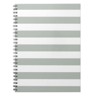 Caderno Espiral A cinza de prata listra o bloco de notas do teste