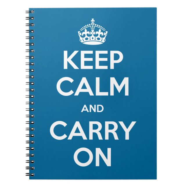 Caderno Espiral A cor feita sob encomenda mantem a calma e (Frente)