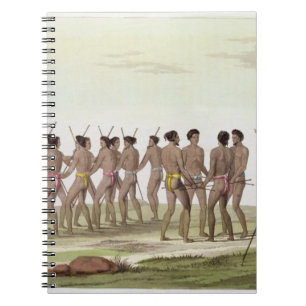 Caderno Espiral A dança de guerra dos insulares de Caroline,