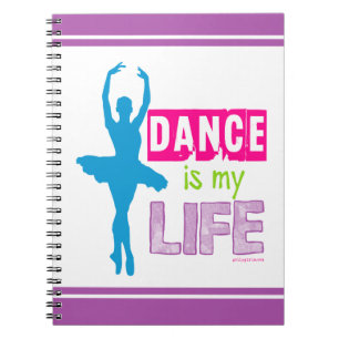 Caderno Espiral A dança é minha vida