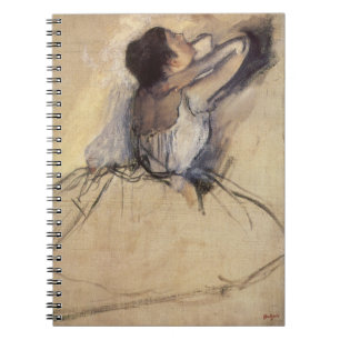 Caderno Espiral A Dançarina de Edgar Degas, Arte Vintage de Bailar