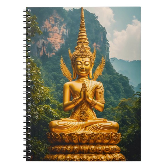 Caderno Espiral A Devata em Luz Dourada (Frente)