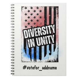 Caderno Espiral A diversidade na unidade 2024 Eleição dos EUA Vota