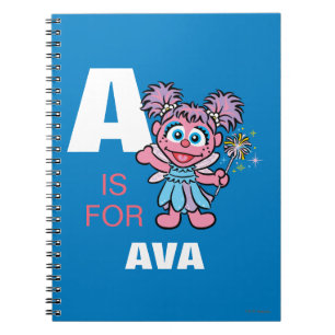 Caderno Espiral A é para Abby Cadabby Adicione seu nome