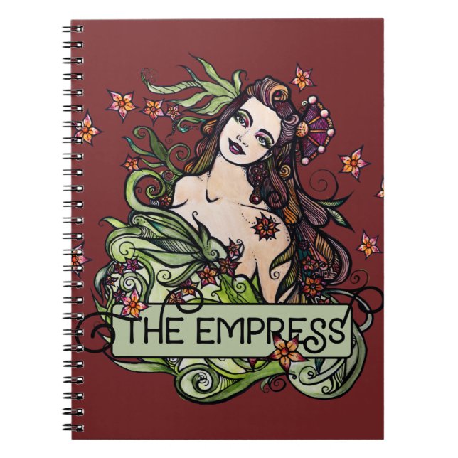 Caderno Espiral A Empress Tarot Card (Frente)