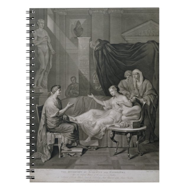 Caderno Espiral A entrevista de Augustus e de Cleopatra, gravada (Frente)