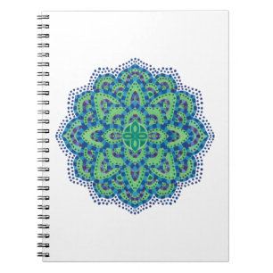 Caderno Espiral A esmeralda Mandala-Legal