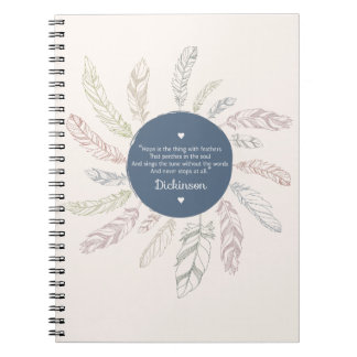 Caderno Espiral A "esperança inspirada é a coisa com penas "