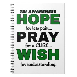Caderno Espiral A esperança Pray o desejo… TBI