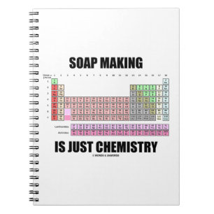 Caderno Espiral A Fabricação de Sabão é Apenas Química (Tabela Per