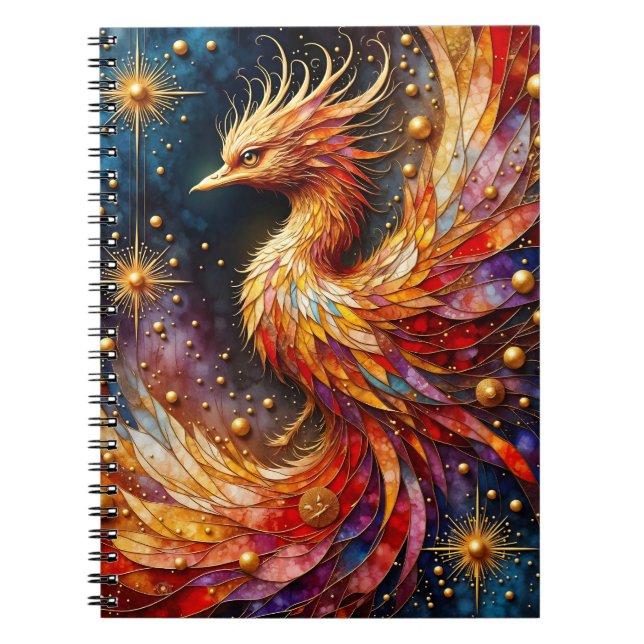 Caderno Espiral A Fênix nas Estrelas (Frente)