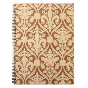 Caderno Espiral A "flor de lis", papel de parede da reprodução
