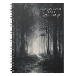 Caderno Espiral A Floresta Escura Chama Notebook De Foto Espiral