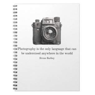 Caderno Espiral A fotografia é o único notebook linguístico
