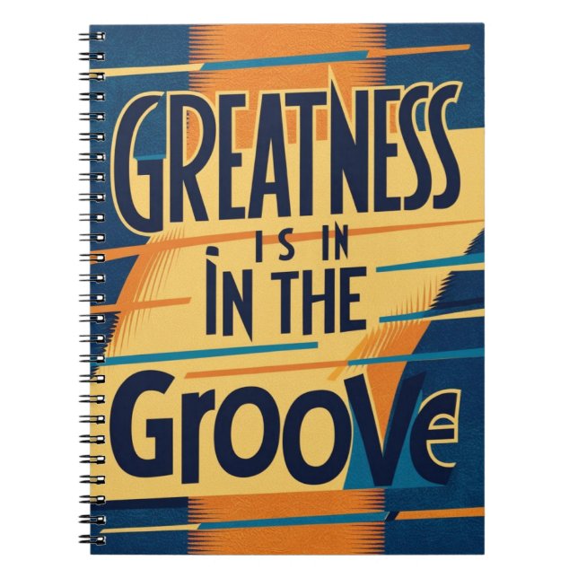 Caderno Espiral A Grandeza Está No Ritmo (Frente)