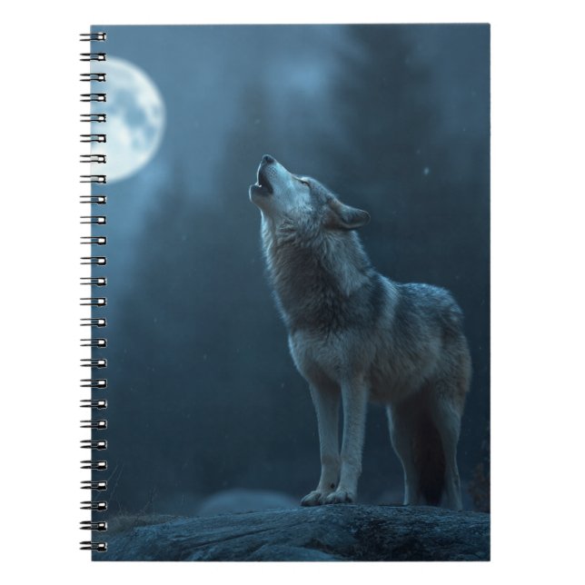 Caderno Espiral A Howling Wolf (Frente)