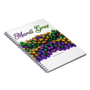 Caderno Espiral A icônica imagem temática de Mardi Gras da Slipper