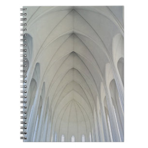 Caderno Espiral A igreja paroquial e pontos turísticos de Reykjavi