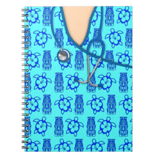 Caderno Espiral A ilha de Honu Tiki médica esfrega