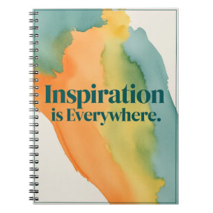 Caderno Espiral A Inspiração Está em Toda Parte