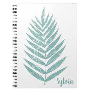 Caderno Espiral A lápis minimalista cerceta da natureza do desenh