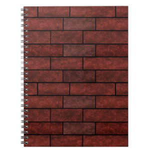 Caderno Espiral A laranja de pedra sem emenda do marrom da parede