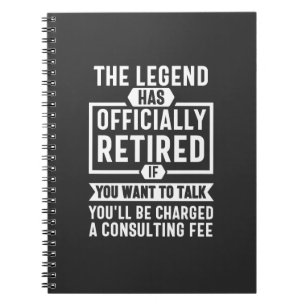 Caderno Espiral A lenda se aposentou oficialmente