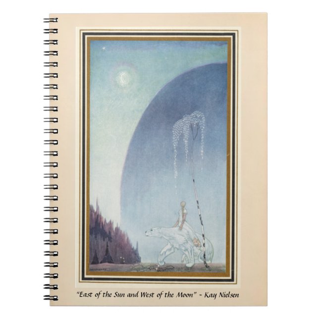 Caderno Espiral A leste do Sol e a oeste da Lua BEAR (Frente)