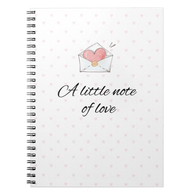 Caderno Espiral A Little Note of Love Notebook (Frente)