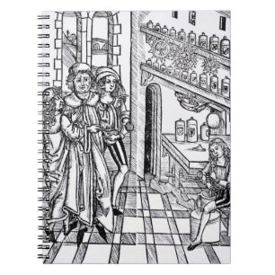 Caderno Espiral A loja do Apothecary, do "do bar de Cirugia do der