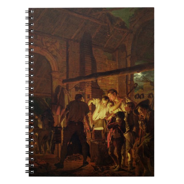 Caderno Espiral A loja do ferreiro (óleo em canvas) (Frente)