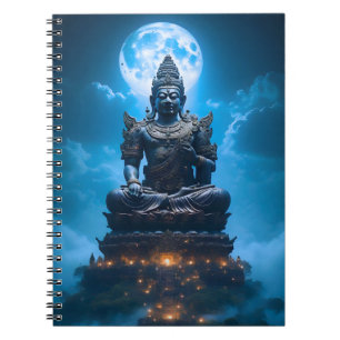 Caderno Espiral A Luz da Lua Cheia do Buda