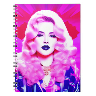 Caderno Espiral A magia glamour de um beijo azul soprado