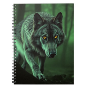 Caderno Espiral "A Majestade dos Selvagens: O Alfa na Floresta"