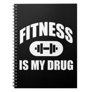 Caderno Espiral A malhação É A Minha Droga - Motivação De Workout